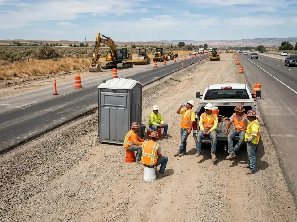 highway-road-construction-crew-007 — frequently asked questions, Porta Potty and Restroom Rentals in Wrightwood, CA